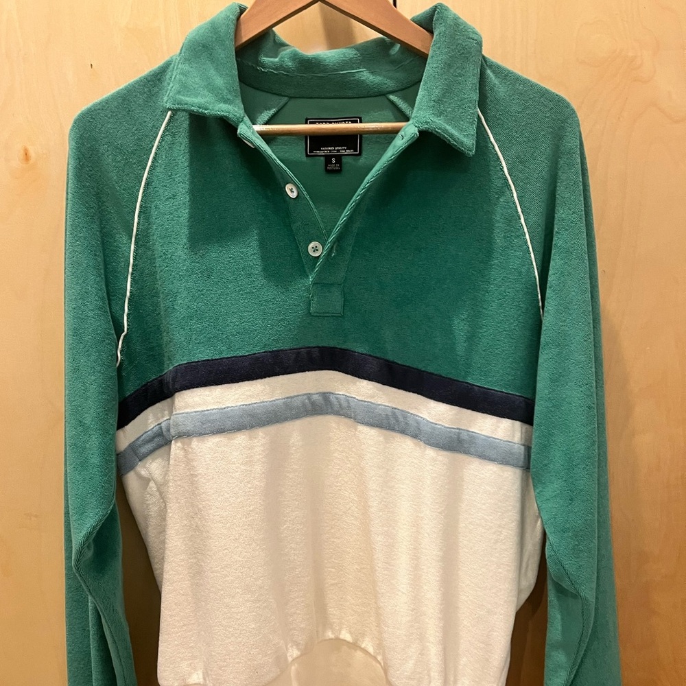Todd Snyder.  Cotton Terry button pullover.